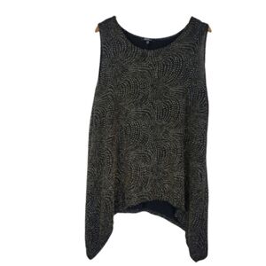 Onyx nite tunic metallic top
